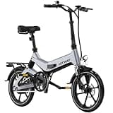 HITWAY 250W BK2 Electric Bike - Foldable 16" Alloy Frame, 25km/h, 7.8Ah Battery E bike, Ideal for Adults & Teens, Electric Bicycle with Smart Display and Disc Brakes