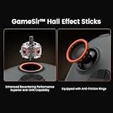 GameSir Nova Lite 2 Wireless PC Controller with Hall Effect Joysticks & Triggers, 2.4G & Wired 1000Hz Polling Rate, Remappable Buttons - Compatible with PC/Switch/Steam/Android (Grey)