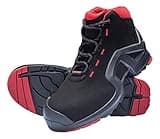 Uvex 1 X-Tended Support Work Boots - Safety Boots S3 SRC ESD - Red-Black - Size 11