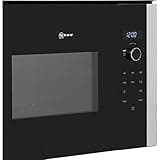NEFF HLAWD23N0B N50, Built-in Microwave Oven with Automatic Programmes,Control Dial & One-Touch Buttons Side-opening hinged door Black & Stainless Steel