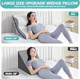 Wedge Pillow for Sleeping, Orthopedic Bed Wedge Pillow Set, 15-in-1 Adjustable Memory Foam Wedge Pillow Post Surgery, 9 &16 & 20 inches Height 3-in-1 Incline Pillows Wedges for Back Pain/Acid Reflux