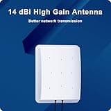 5G Antenna Outdoor 4G LTE Antenna Dual Band 14DBi WiFi Antenna 698-2700 | 3300-3800 MHz Signal Directional Antenna MIMO Router External Antenna SMA / TS9 Antenna, 2 x 10M Cable