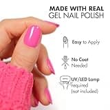 MOYOU LONDON Semi Cured Gel Nail Strips - 20 Pcs. Nail Wraps for Salon-Quality Manicure - Works with Any UV Lamp - Easy to Apply, Trim, & Remove Gel Stickers