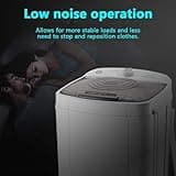MGHRUE 10Kg Spin Dryer, Energy & Power Saving Spinner, 360° Blue Light, 2800 RPM Portable Clothes Dryer