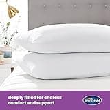 Silentnight Deep Sleep Pillows 2 Pack – Medium Support Comfortable Hollowfibre Bed for Front, Back and Side Sleepers Machine Washable Hypoallergenic of Standard Size, White
