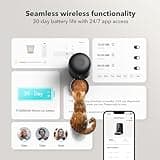 PETLIBRO Automatic Cat Feeder, Battery Operated Smart WiFi App Control, Wireless & Compact Design, Dry Food Auto Dispenser with Timer, Portion Adjustable Biscuit Feeding, 30 Days Between Charges