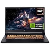 acer Nitro V17 AI ANV17-41 Gaming Laptop - AMD Ryzen 7 260, 16GB, 1TB SSD, NVIDIA GeForce RTX 5060, 17.3" QHD 165Hz, Windows 11, Black
