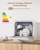 HAVA 2025 NEW Upgraded Table Top Dishwasher with Water Softener and Enhanced Energy Efficiency, Portable Dishwasher with 8 Wash Programs, Child Lock & Delayed Start Function, No Installation Needed