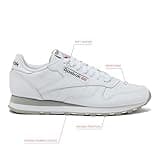 Reebok Men Classic Leather Sneaker, FTWR White/Pure Grey 3/Pure Grey 7, 8
