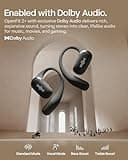 SHOKZ OpenFit 2+ Open-Ear Headphones, Wireless Bluetooth Headsets, Dolby Audio Enabled, Comfortable Earbuds with Soft Hooks, 48H Playtime, IP55 Water-Resistant, USB-C & Wireless Fast Charging, Grey