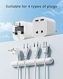 LENCENT Shaver Plug Adaptor UK, 2 Pin to 3 Pin 13A Fuse Plug Converter with 2 USB Ports, Electric Shaver Razor Adapter Toothbrush Charger for Epilators Bathroom