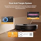 roborock Qrevo Series Robot Vacuum Cleaner with Mop, 10,000Pa Suction, Upgraded from Qrevo S, Dual Anti-Tangle Brushes, Smart Obstacle Avoidance, Auto Mop Washing&Drying, All-in-One Dock,Black(QV 35S)