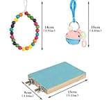 Yorgewd 8-Pack Bird Toys - Hanging Swing, Shredding Chewing Perches, Cage Toys for Parrots, Budgie, Cockatiels, Conures, Finches, Small Parakeets
