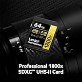 Lexar GOLD Series Professional 1800x 64GB UHS-II SDXC Memory Card, 2-Pack