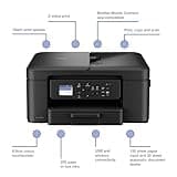 Brother DCP-J1460DW Wireless, A4 Inkjet Printer|all-in-one (Print/Copy/Scan)|Wi-Fi/USB 2.0|A4|2-Sided Print|Photos|Inks Included|UK Plug