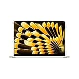 Apple 2025 MacBook Air 15-inch Laptop with M4 chip: Built for Apple Intelligence, 15.3-inch Liquid Retina Display, 16GB Unified Memory, 256GB SSD Storage, 12MP Center Stage Camera, Touch ID; Starlight
