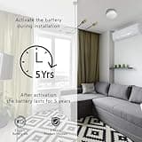 ELRO FS1805 | 2-Piece Smoke Alarm Set | Magnetic Mounting Kit | 5-Year Battery | Complies with European Standard EN14604 | White | Set of 2