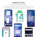 Ulefone Note 19 Mobile Phones 6GB+64GB/512GB SD 5000mAh, Octa Core Android 14 6.65” HD+ Smartphone SIM Free Unlocked 8MP+5MP Camera, 4G Dual SIM Fingerprint Face ID OTG UK, 2 year warranty - Black