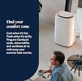 De'Longhi Pinguino AP98 Gentle Jet Portable Air Conditioning Unit, 11500 BTU/h, For Rooms up to 100m3