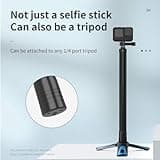 TELESIN 3M Extended Selfie Stick for Insta360 X5 X4 X3, 6 Lengths Settings for Selfies, Long Carbon Fiber Invisible Selfie Stick, Extendable Pole Monopod for Go Pro Hero 13 12 11 DJI OSMO Action 5 Pro