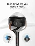 Dreo 43 Inch Smart Standing Fan for Bedroom, 100ft Strong Airflow Fan, DC Motor Silent Floor Fans, 120°+105° Oscillating Pedestal Fans with 12H Timer, 6 Modes, WiFi/Alexa/Remote Control