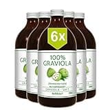 6 x 100% Soursop Juice - Unfiltered - Vegan. 6 x 500ml. Made from 100% Soursop-Pulp/Guanabana. Directly from the producer Graviola.de