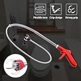 Aozzy Toilet Auger Clog Remover Tool, Stainless Steel Telescoping Toilet Auger Grabber Tool, Use to Grab and Clear Blocking in Various Pipelines, for Unclog Drains, Siphon Toilet, Sink.