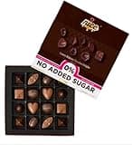 Nice Sugar free Luxury Belgium Chocolate with stevia Diabetic | Premium Gift for Her or Him | 16 Belgian Delights | Present for Christmas Happy New Year Mothers & Fathers day, Valentine (1 Box)