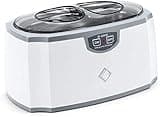 LifeBasis D-2000 Ultrasonic Cleaner Jewellery Cleaner Machine 420ML 45000Hz Silver Cleaner with Watch Stand for Cleaning Jewelry Necklaces Rings Glasses Watches Coins Razors Guin-ness Surger Tins