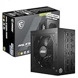MSI MAG A750GL PCIE5 Power Supply Unit, 750W, 80 Plus Gold, Fully Modular, ATX 3.0, PCIe 5.0 GPU Support, Black Flat Cables, 7 Year Warranty