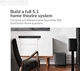 Denon Home Subwoofer, 8' Woofer, HEOS Built-In, Wi-Fi & Bluetooth, Compatible with Soundbars and Speakers - Black