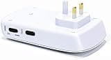 Pestbye® Whole House Advanced Rat and Mouse Repellent and Deterrent Ultrasonic Electromagnetic Rodent Repeller White - Set of 2