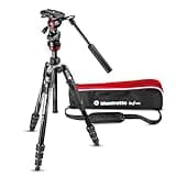 Manfrotto Travel Befree Live Aluminium Tripod Twist, Video Head, Black, compact (MVKBFRT-LIVEUS)