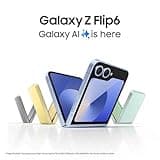 Samsung Galaxy Z Flip6 AI Smartphone, Unlocked Android Smartphone, 512GB Storage, 50MP Camera, Silver Shadow, 3 Year Manufacturer Extended Warranty (UK Version)