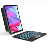 Inateck Detachable Keyboard Case for iPad Air 11 inch M3 2025/M2 2024, Keyboard with Trackpad for Air 7/6/5/4 Gen, iPad Pro 11" 4/3/2/1, 7-Color Backlight, Vertically/Horizontally, KB04111 Black