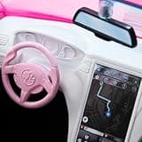 Barbie Convertible 2-Seater Vehicle, Pink Car with Rolling Wheels & Realistic Details, Gift for Children Age 3+