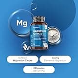 Magnesium Supplements 240 Vegan Capsules | Providing 444mg Elemental Magnesium | Lactose & Gluten-Free