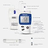 sinocare Blood Glucose Meter/Blood Sugar Monitor Safe-Accu2 /Blood Sugar Test Kit with Test Strips x 50 & Case for UK Diabetics -in mmol/L