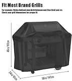 BBQ Covers, Gas Barbecue Cover Waterproof Gas Grill Cover Outdoor Covers for BBQ, Gas Grill BBQ Protection Windproof, Dust Protection, Rip-proof & UV Protection with Storage Bag - 147x61x117cm
