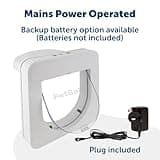 PetSafe Petporte Smart Flap Microchip Cat Door, Battery Operated or Main Power Supply, Easy Install, Customised Timer Feature, For Cats Up To 7kg