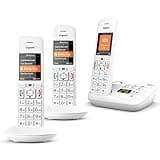 Gigaset E390A Trio Big Button Home Cordless Phone with Answer Machine, Nuisance Call Block and Hearing Aid Compatibility