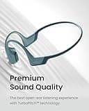SHOKZ OpenRun Pro, [England Athletics Recommended] Bone Conduction Headphones, Open-Ear Sports Earphones with Mic, IP55 Waterproof Bluetooth Wireless Headset for Running Workout Driving (Blue)