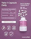 vP Vitality Pro Benfotiamine Vitamin B1 Supplement, 120 Capsules - Fat Soluble 300mg B1 Vitamin for Heart & Cognitive Support - Easy to Swallow Vegan Dietary Supplements for Men & Women
