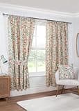 ILIV Sundour Pencil Pleat Curtains Amaryllis Taped Top Curtain Pair Cream 90x90 (229x229cm)