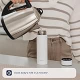 Nuby RapidCool Portable Baby Bottle Maker, Prepare A Formula Feed in Just 2 Minutes, Ideal for Travel Bottles and Night Feeds. Includes Milk Powder Dispenser and Digital Lid. No Filter Needed.