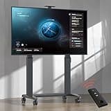 NB Ergonomic Heavy Duty Mobile TV Stand for Most TVs Under 120 Inch, TV Cart Load up to 136 kg, Electric Lifting TV Floor Stand, VESA 200x200-1000x600 mm