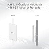 NETGEAR Outdoor WiFi Extender (WAX610Y), Outdoor Wireless Access Point, WiFi 6 Dual-Band AX1800 Speed, Up to 250 Devices, 1x2.5G Ethernet Port, IP55 Weatherproof, Insight Remote Management