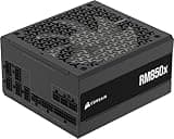 CORSAIR RM850x Fully Modular Low-Noise ATX Power Supply – ATX 3.1 Compliant – PCIe 5.1 Support – Cybenetics Gold Efficiency – Native 12V-2x6 Connector – Black