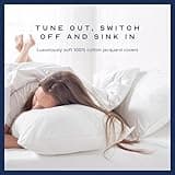 Snuggledown Hungarian Goose Down Pillow 1 Pack - Ethically Sourced UK-Made 80% Goose Down Luxury Pillows - 300tc Cotton Cover, Ultra-Soft, Breathable & Hypoallergenic for Luxury Comfort (48 x 74cm)