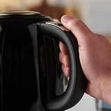 Russell Hobbs Black Stainless Steel Electric 1.7L Cordless Kettle (Quiet & Fast Boil 3KW, Removable washable anti-scale filter, Push button lid, Perfect pour spout) 20462